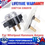 Dryer Cycling Thermostat & Thermal Fuse for Whirlpool