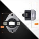 Dryer Cycling Thermostat & Thermal Fuse for Whirlpool