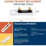 Dryer Cycling Thermostat & Thermal Fuse for Whirlpool