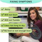 W10198086 Dryer Drum Drive Belt for Maytag Whirlpool