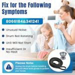 Dryer Motor Pulley & Drum Belt for Whirlpool Kenmore