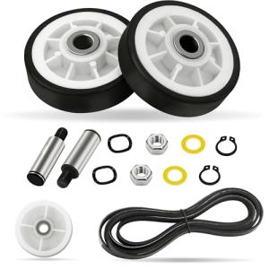 Dryer Repair Kit with Rollers, Belt, and Pulley
