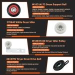 Dryer Repair Kit for Whirlpool and Maytag