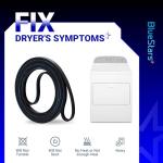 Durable Dryer Drum Belt for Maytag, Whirlpool, Amana