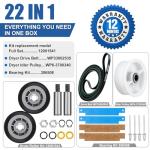 Maytag Dryer Drum Roller and Bearing Kit