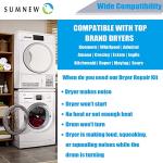 Dryer Repair Kit with Belt and Rollers