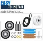Maytag LDE410 Dryer Roller and Pulley Kit