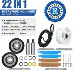 Maytag LDE410 Dryer Roller and Pulley Kit