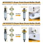 Dryer Roller Belt Repair Kit for Maytag & Whirlpool