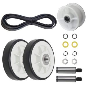 Dryer Drum Roller Kit and Pulley for Maytag