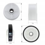Dryer Drum Roller Kit and Pulley for Maytag