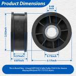 4-Pack Idler Pulley for Amana Maytag Whirlpool Dryer