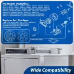 4-Pack Idler Pulley for Amana Maytag Whirlpool Dryer