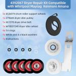 5-Wheel Dryer Repair Kit for Whirlpool Maytag