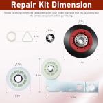 5-Wheel Dryer Repair Kit for Whirlpool & Kenmore