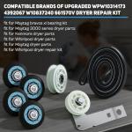 W10314171 Dryer Roller for Maytag and Whirlpool