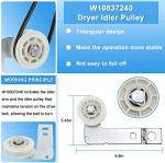 Dryer Repair Kit with Idler Pulley Replacement Parts