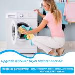 Dryer Repair Kit with Drum Roller, Belt, Pulley