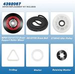 Dryer Repair Kit with Idler Pulley Replacement Parts