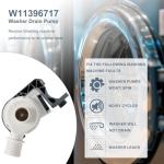 Washer Drain Pump Assembly for Whirlpool, Maytag, Kenmore