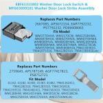 EBF61315802 Washer Door Lock Switch & Strike Assembly