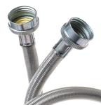 GE Stainless Steel Washing Machine Hoses 4-Foot 2-Pack