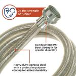 GE Stainless Steel Washing Machine Hoses 4-Foot 2-Pack