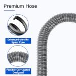 6 FT Flexible Washing Machine Drain Hose with Clamps