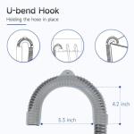 6 FT Flexible Washing Machine Drain Hose with Clamps