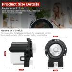 Upgraded Washer Drain Pump Compatible with Kenmore/Samsung