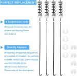 Whirlpool Kenmore Washer Suspension Rod Kit 4Pcs
