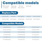 Washer Suspension Rod Kit for Whirlpool Machines