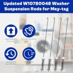 Washer Suspension Rod Kit for Whirlpool Machines