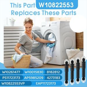 W10822553 Washer Shock Absorber 4-Pack for Whirlpool