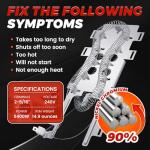 Dryer Heating Element and Thermostat Kit for Whirlpool