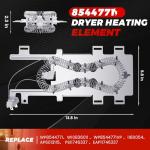 Dryer Heating Element and Thermostat Kit for Whirlpool