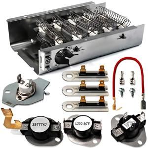 Dryer Heating Element and Thermostat Parts Set