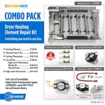 Dryer Heating Element and Thermostat Parts Set