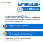 Dryer Heating Element and Thermostat Parts Set