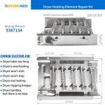 Dryer Heating Element and Thermostat Parts Set