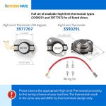 Dryer Heating Element and Thermostat Parts Set