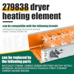 279838 Dryer Heating Element Kit for Whirlpool Maytag