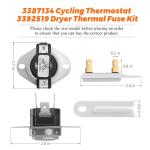 Blutoget Dryer Thermostat and Thermal Fuse Kit