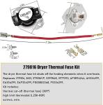 Dryer Heating Element & Fuse for Whirlpool, Roper, Kenmore