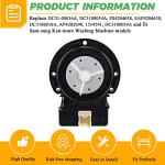 Techecook Washer Drain Pump DC31-00054A Replacement