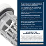 Samsung Washer Drain Pump Filter Replacement Part