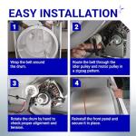 Dryer Drum Belt & Pulley Kit for Kenmore/Whirlpool