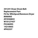 341241 Dryer Drum Belt for Whirlpool Kenmore