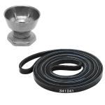 Dryer Belt & Motor Pulley for Whirlpool, Kenmore