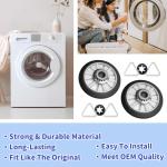 Dryer Drum Roller Kit for Whirlpool Kenmore 2-Pack